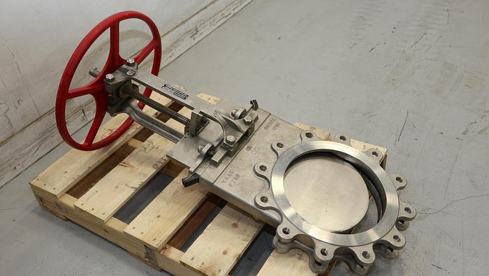 Used Bray 12" Hand Operated Knife Gate Valve #46285