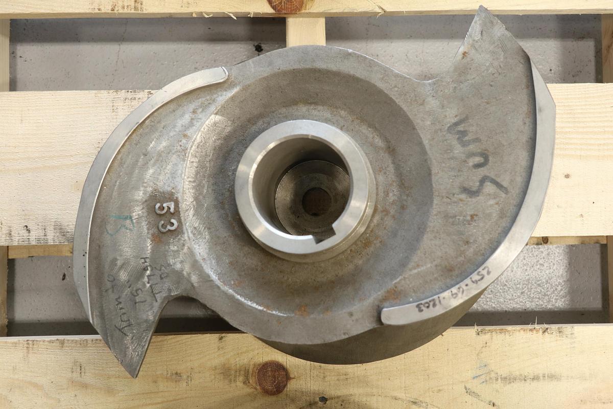 Unused Goulds 3175M8x10x18H/8x18x18H 2-Vane Impeller #47494