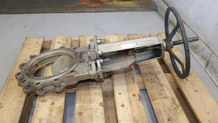 Used FABRI-VALVE 10" Hand Operated Knife Gate Valve #46254