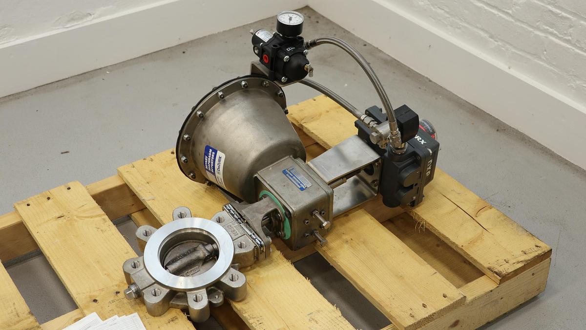 Used Dezurik 4" Air Operated Butterfly Valve #46851