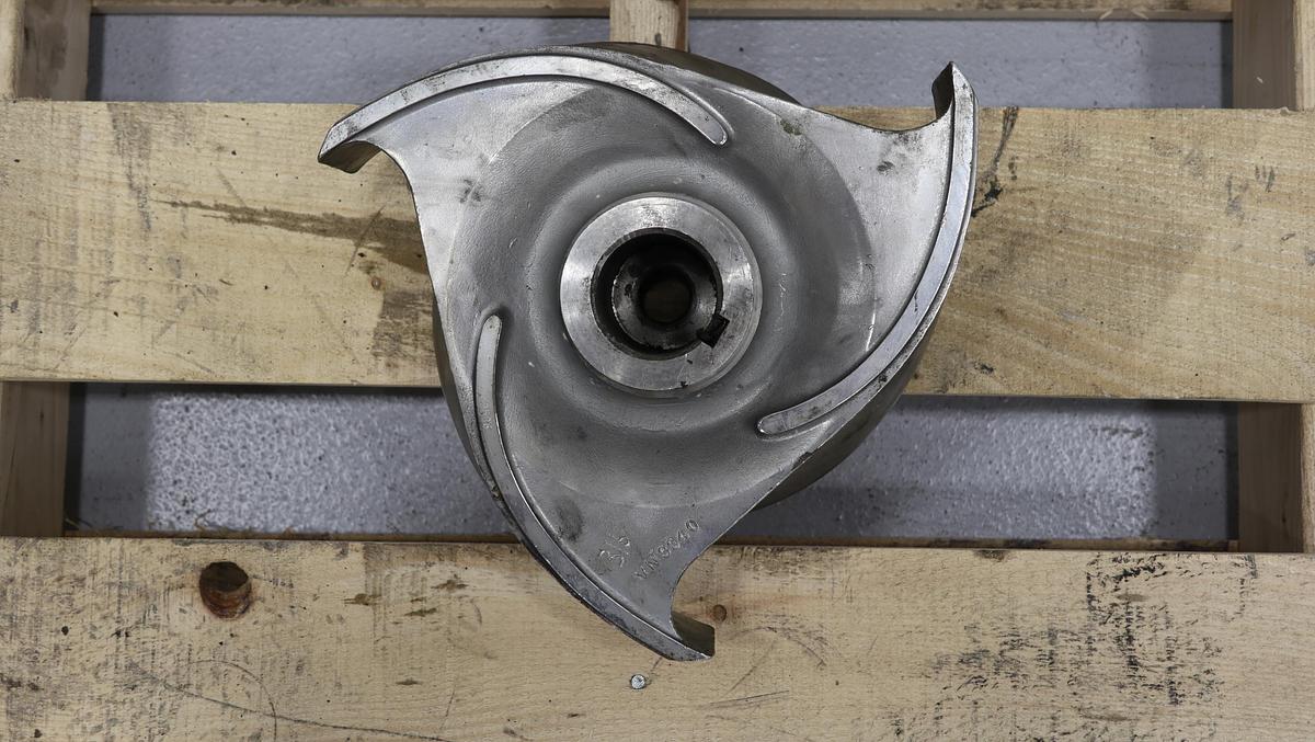 Used Goulds 3175 M 8x8x12 3-Vane Impeller #46814