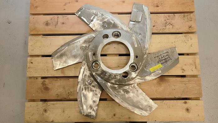 Used Voith Float Purger Size 150-34 6-Vane Rotor #45897