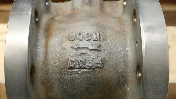 Used Fisher 4" V150 Series B Air Operated Vee Ball Valve #46323