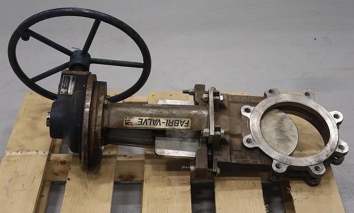 Used Fabri 8" Hand Operated Knife Gate Valve #37625