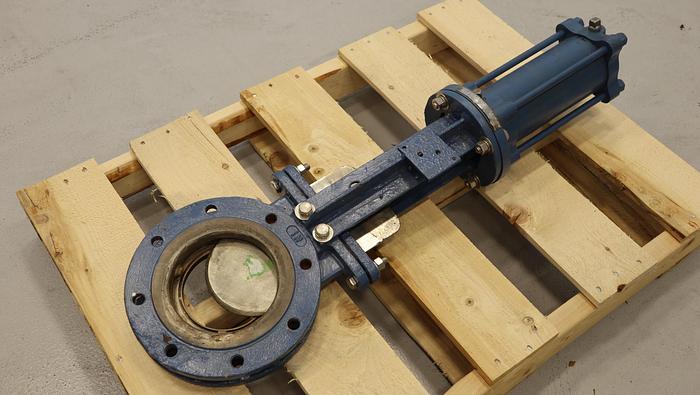 Used Fabri-Valve 5x6 Air Operated Knife Gate Valve #45621