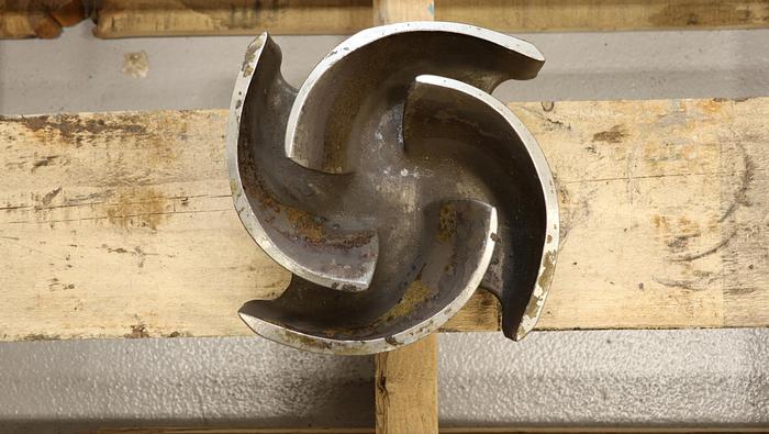 Used Goulds 3196 3x4x8 4-Vane Impeller #45516