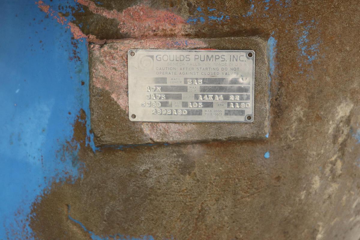 Used Goulds 3175 14x14x22 Pump #47470