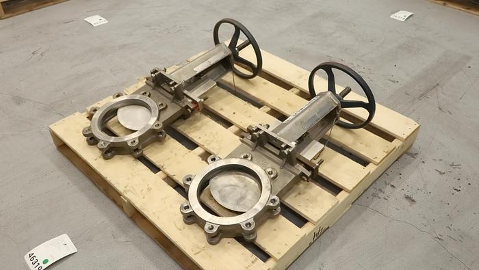 Used Fabri-Valve 8" Hand Operated Knife Gate Valve #46319
