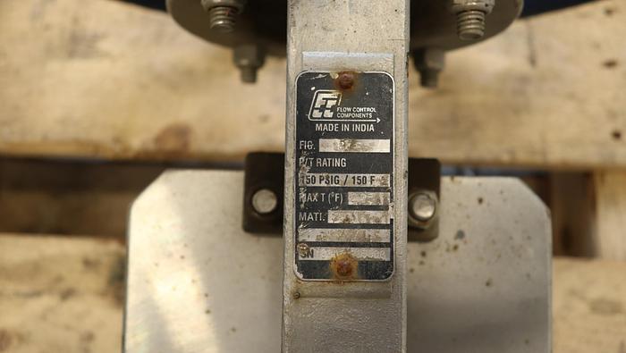 Used Flow Control 6" Hand Operated Knife Gate Valve #45938