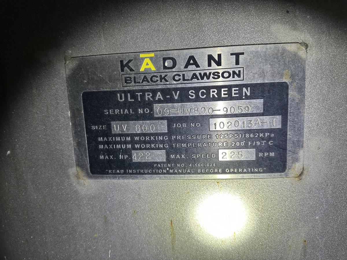 Used BLACK CLAWSON UV800 #46905