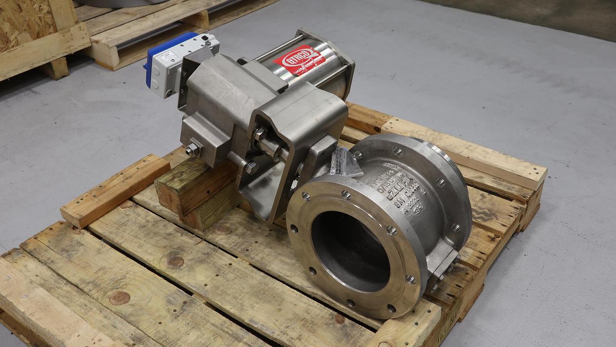 Unused Dezurik 2800079R001 VPB Style 8" Air Operated Vee Ball Valve #47296
