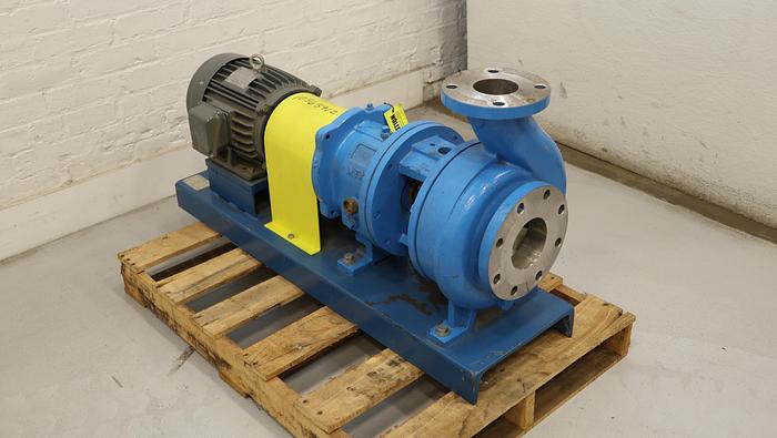Used Goulds 3196 3x4x8 Pump & Westinghouse A/C Motor #45408