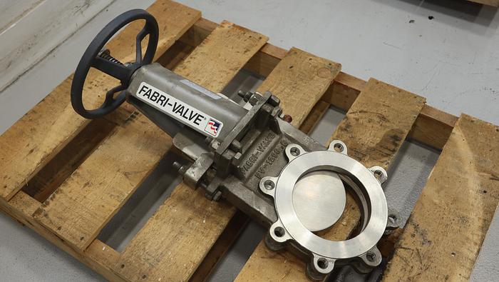 Used Fabri-Valve 6” Hand Operated Knife Gate Valve #45100