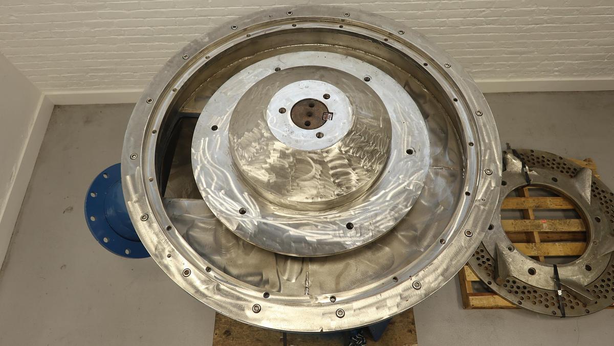 Used Beloit Model 350V Shark Pulper Drive With Rotor & Extraction Plate #47066