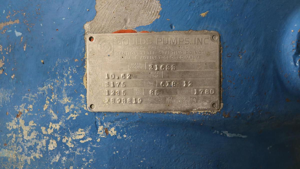 Used Goulds 3175 6x8x12 Pump #46948