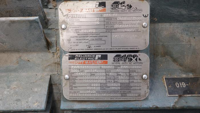 Used Reliance P44G0711C 150 HP A/C Motor #45238