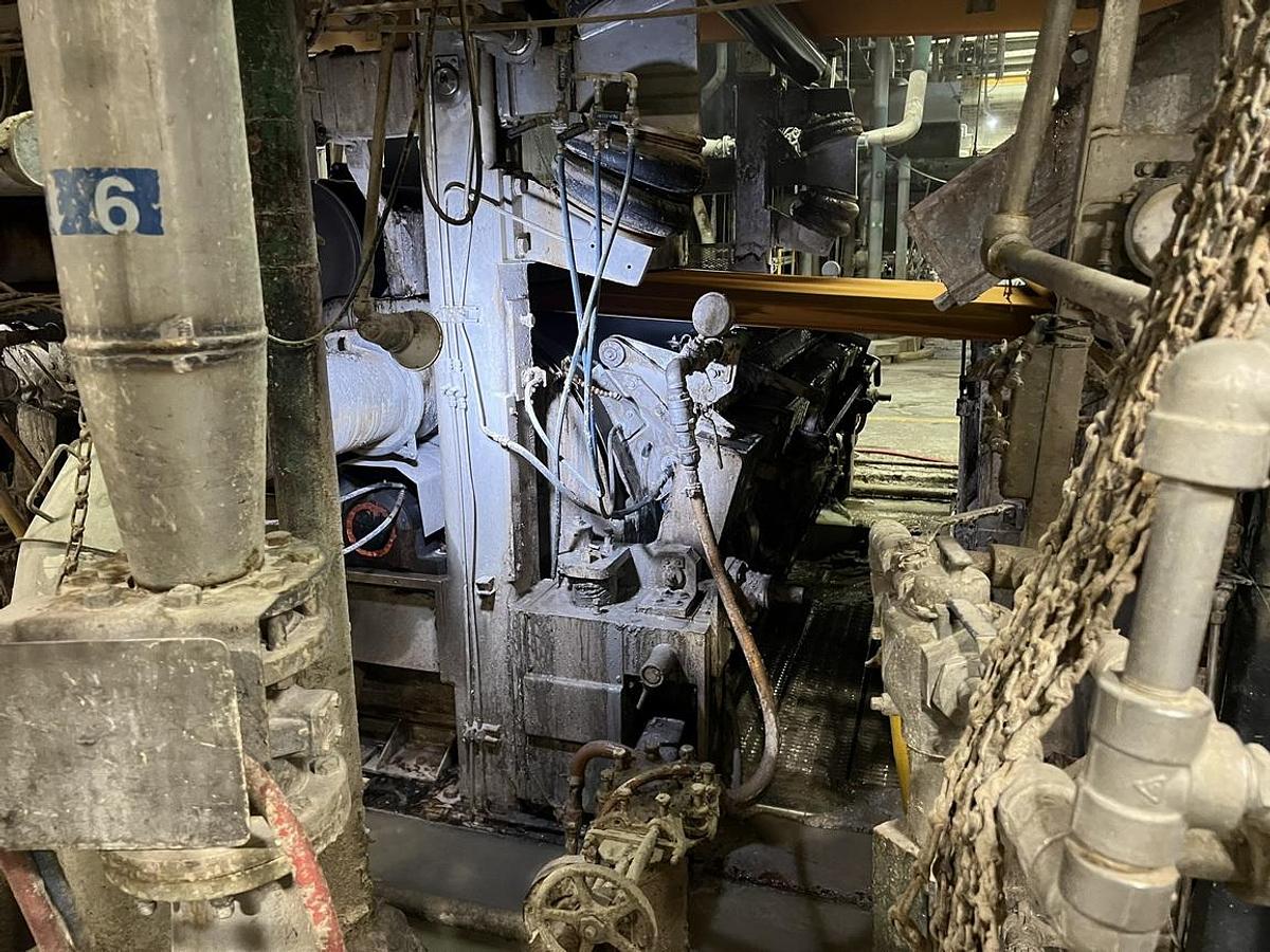 Used 7 Cylinder 110" Recycled Paperboard Machine #47044