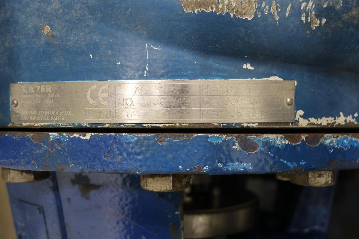 Used Sulzer APT 31-6 Pump, Stainless Steel Casing #47316