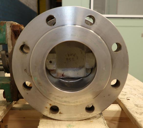 Used Fisher 4" V150 Air Operated Vee Ball Valve #46255