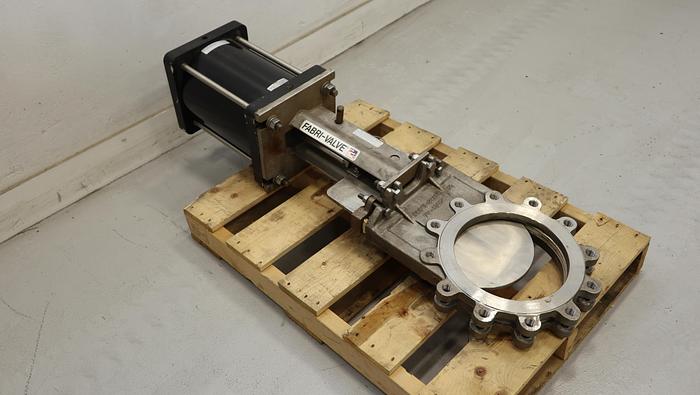 Used Fabri-Valve 10" Air Operated Knife Gate Valve #44769