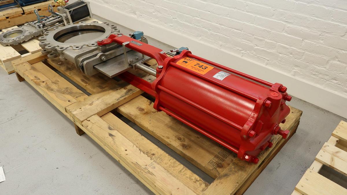 Used Bray/Vaas 16" Air Operated Knife Gate Valve #47062