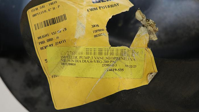 Unused WEIR 6x8 Suction Liner And Impeller #46086