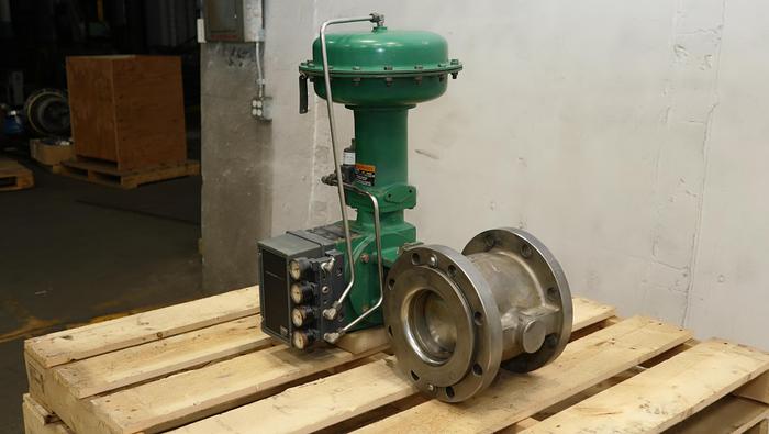 Used Fisher 6" V150 Air Operated Vee Ball Valve #46322