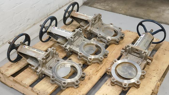 Used Fabri-Valve 6" Hand Operated Knife Gate Valve #46314