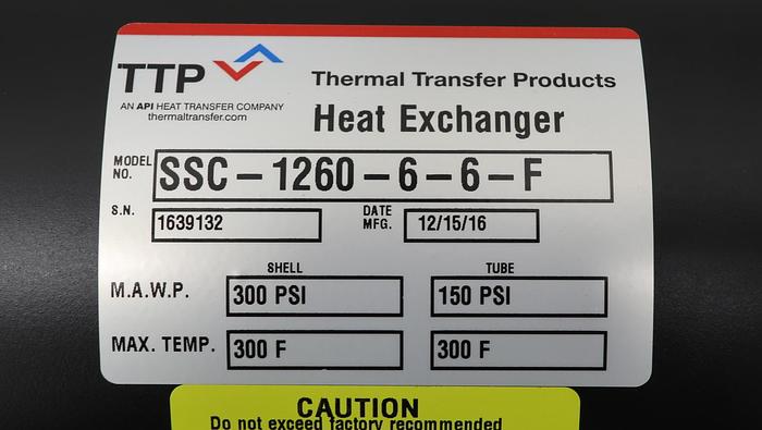 Unused Heat Transfer Products Heat Exchanger #45987