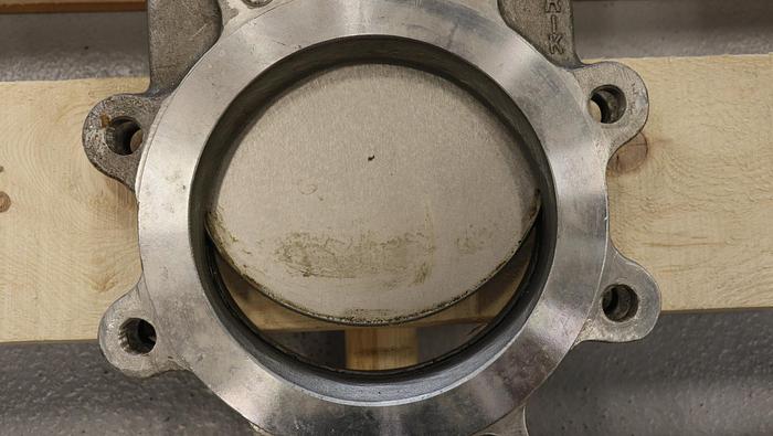 Used Dezurik 6" Hand Operated Knife Gate Valve #45942