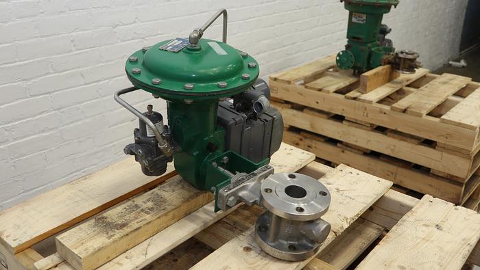 Used Fisher 1.5" V150 Air Operated Vee Ball Valve #46333