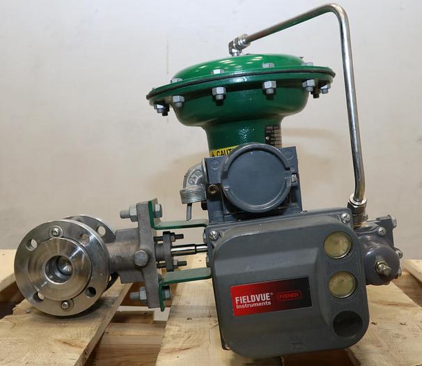 Used Fisher 1.5" V150 Air Operated Vee Ball Valve #46262