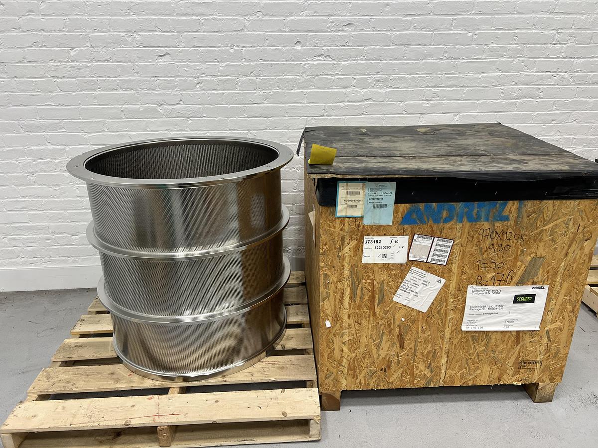 Unused Black Clawson P30 Pressure Screen Basket, 0.078" Holes #47288