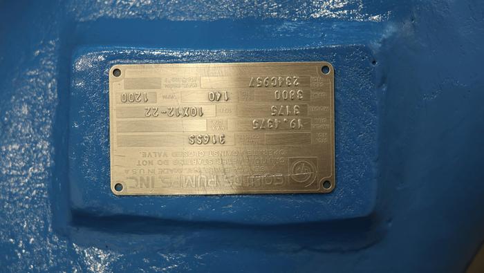 Used Goulds 3175 10x12x22 Pump #45380