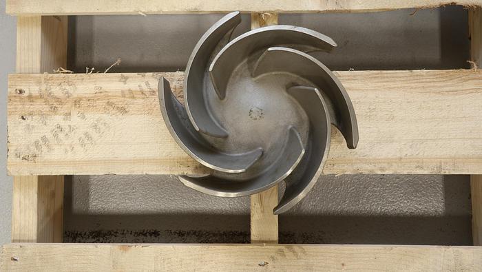 Used Goulds 3196 4x6x10 6-Vane Impeller #45231
