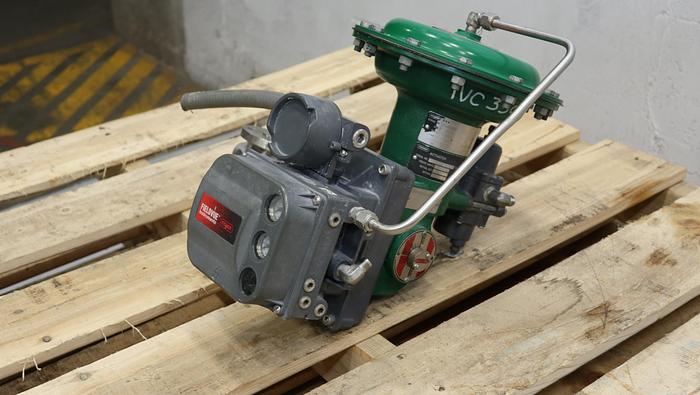 Used Fisher 1" V150 Air Operated Vee Ball Valve #46331