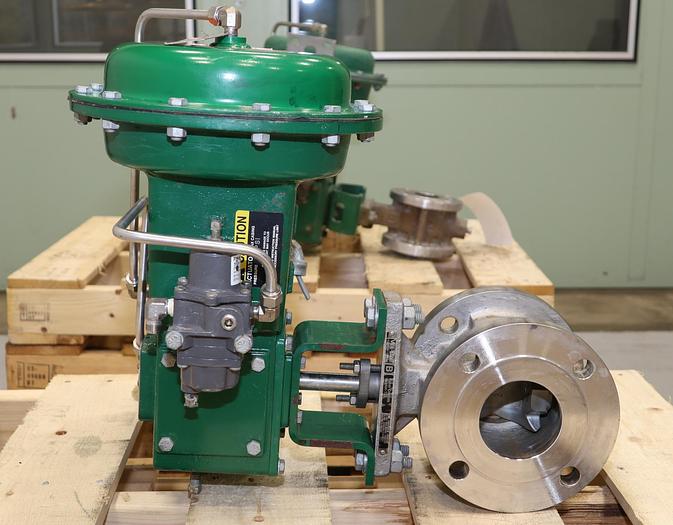 Used Fisher 3" V150 Series B Air Operated Vee Ball Valve #46264
