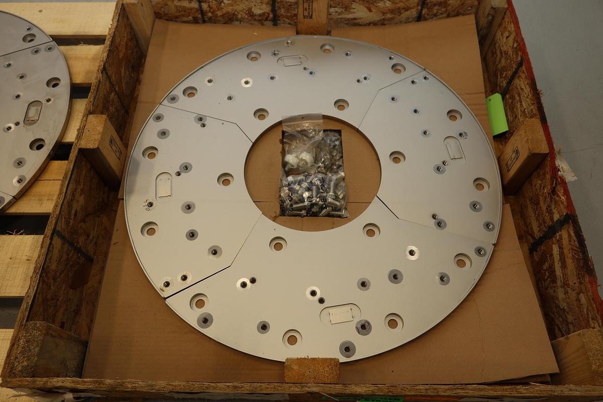 Unused Sprout Waldron AFT 34" Refiner Adapter Plates & Adapter Rings #47434
