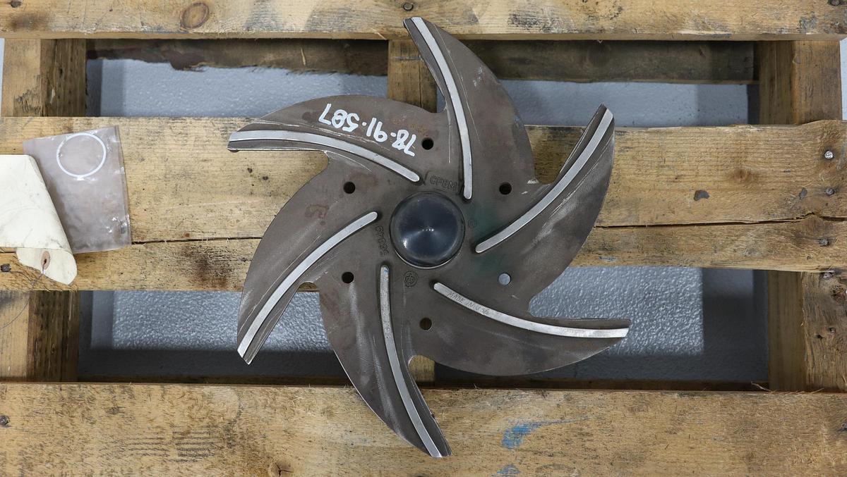 Unused Goulds 3196 MT 3x4x13 6-Vane Impeller #46821