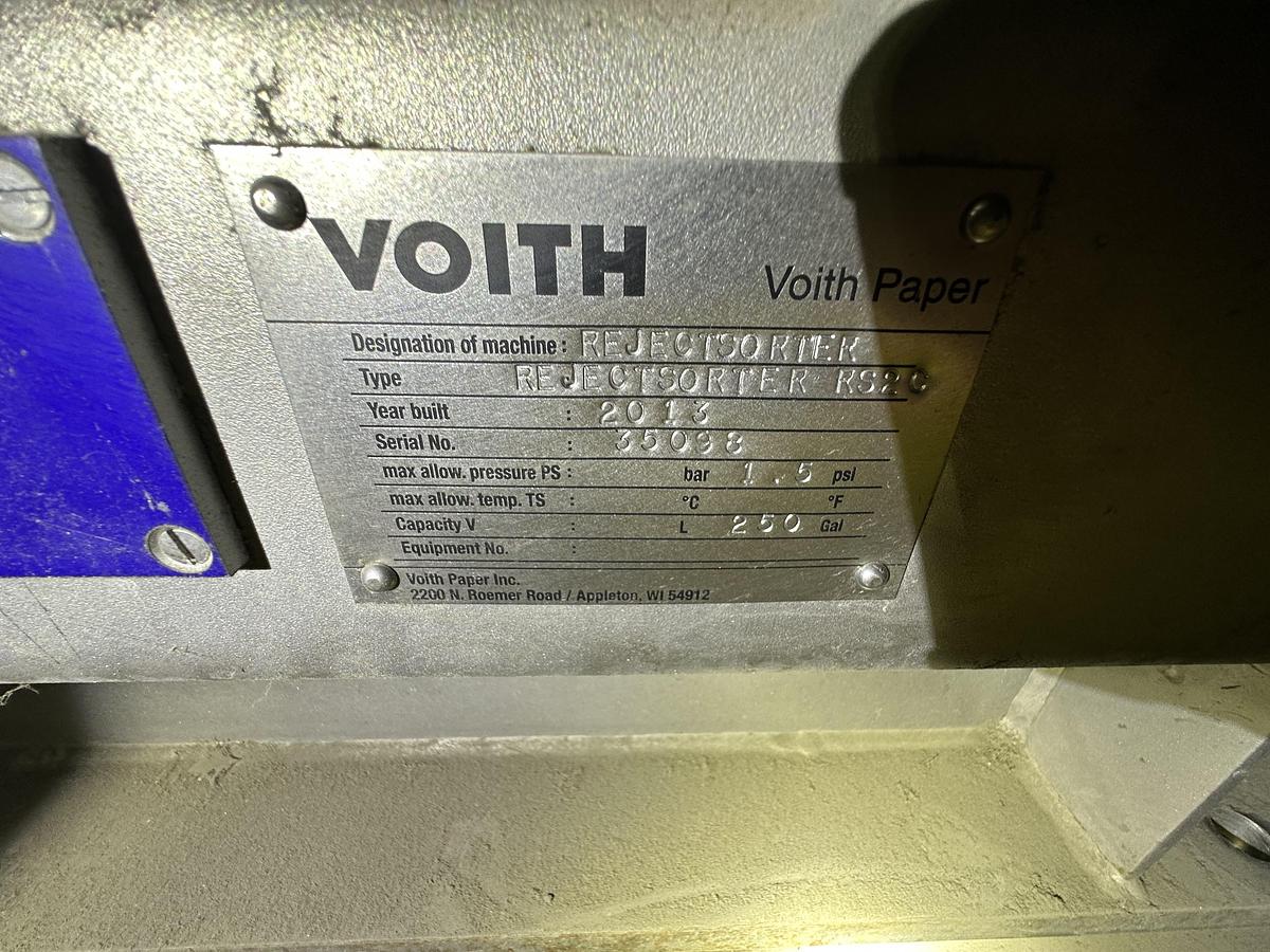 Unused Voith Sulzer RS2C Reject Sorter #44426