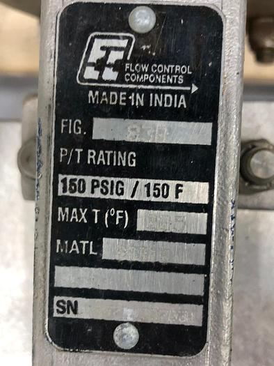 Used Flow Control 8" Hand Operated Knife Gate Valve #45918