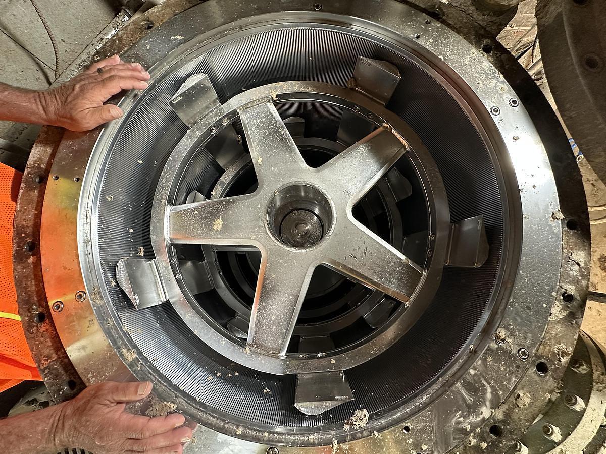 Used Kadant UV400 10-Foil Rotor #46962