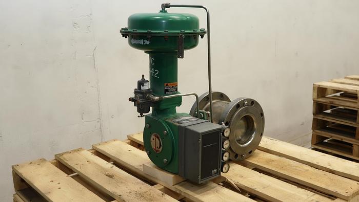 Used Fisher 6" V150 Air Operated Vee Ball Valve #46322