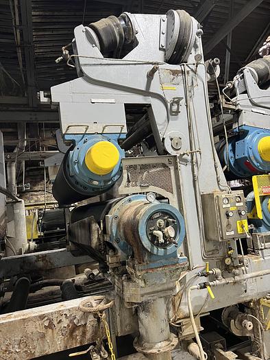 Used Miami Machine 100" Face Press Section With 4 Presses #44966