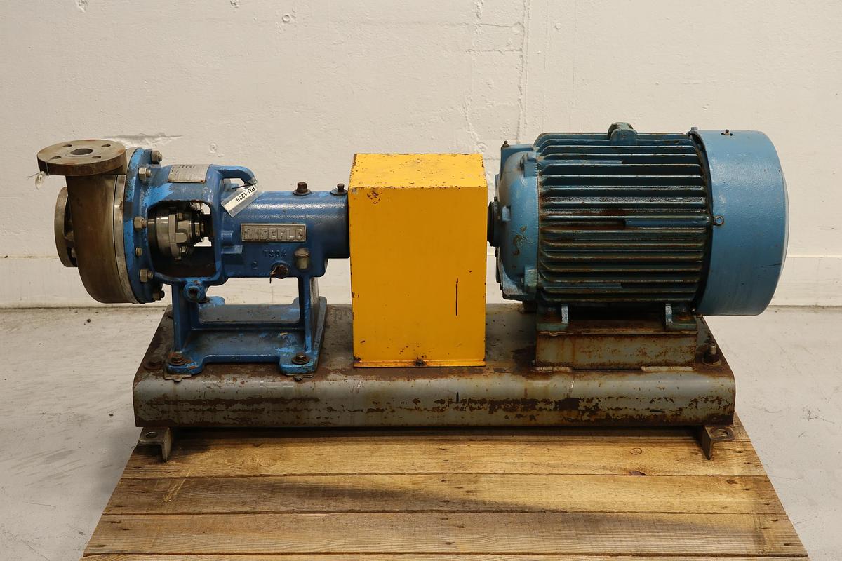 Used DiscFlo Corp 2015 1x2 Pump With Base & Marathon A/C Motor #47458