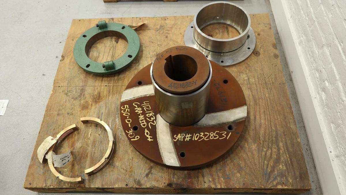 Unused Kadant/Black Clawson No.2 Pulper Drive Hub with Sleeve, Packing Gland, Lantern Ring, & Seal Box #47033