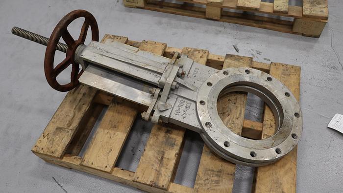 Used 10" Hand Operated Knife Gate Valve #46380