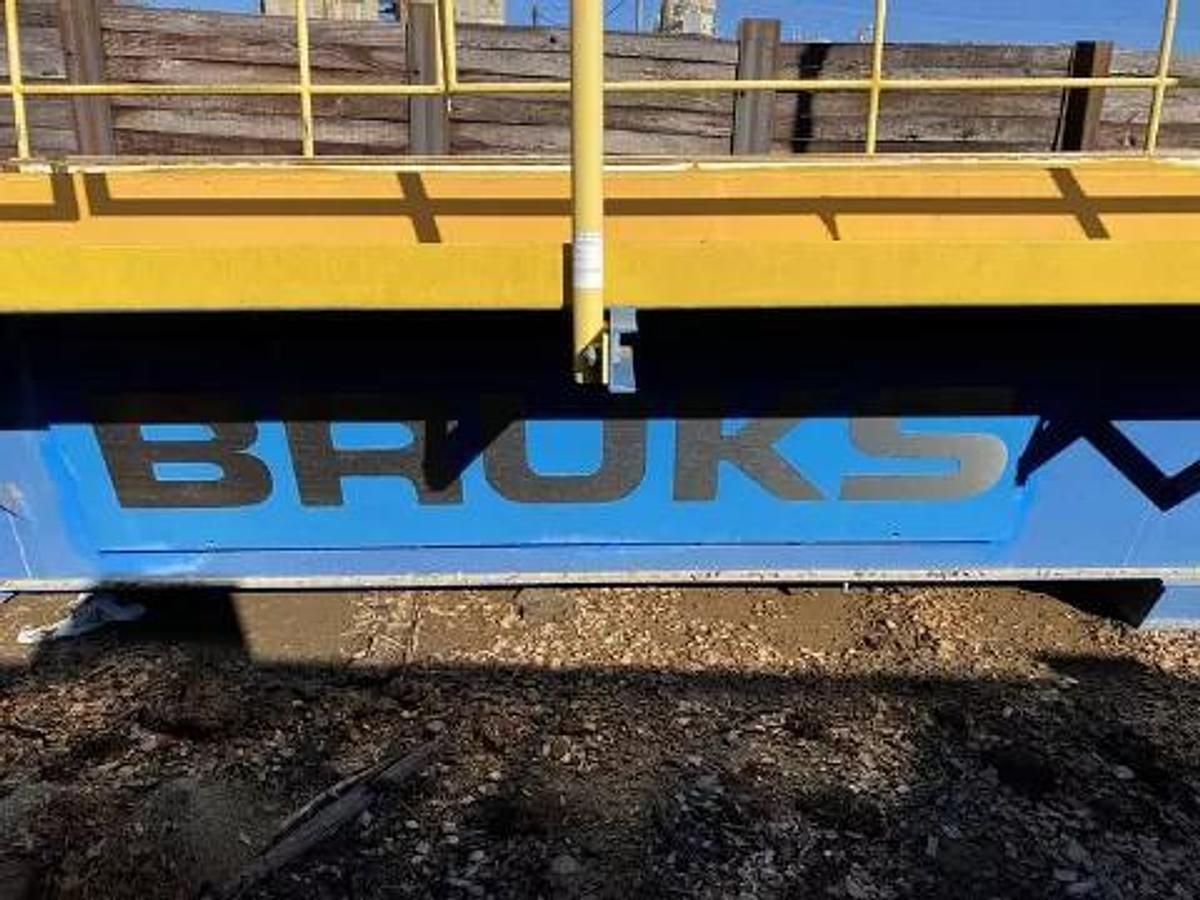 Used Bruks 70' Back-On Truck Dump with Optimized Smooth Cargo Flow Receiving Hopper #47308