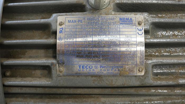 Used Goulds 3196 3x4x8 Pump & Westing House A/C Motor #45407