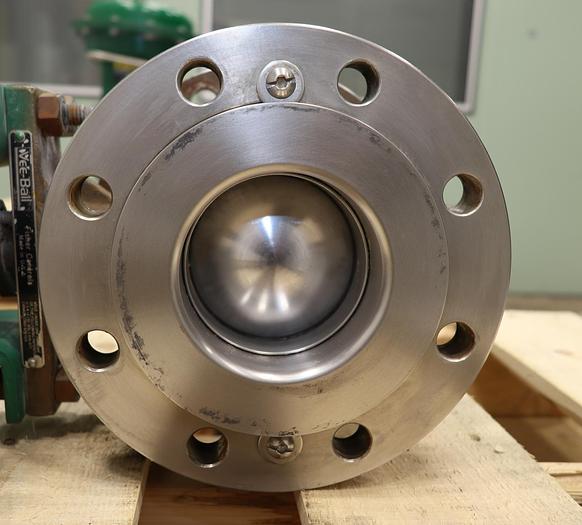 Used Fisher 4" V150 Air Operated Vee Ball Valve #46261
